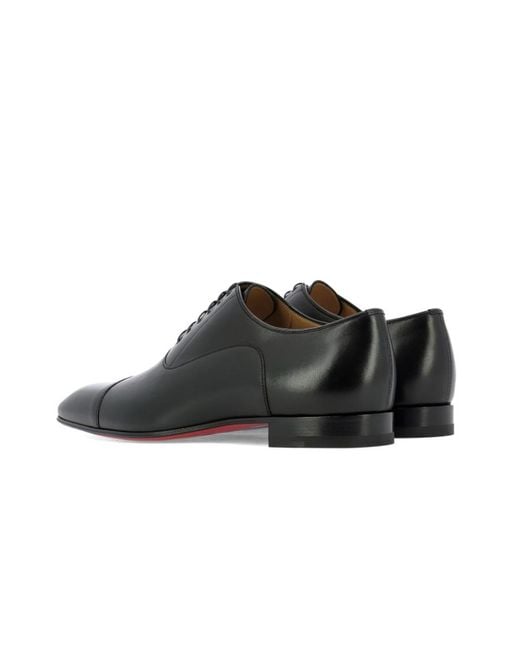 Christian Louboutin Black Greggo Oxford Shoes for men