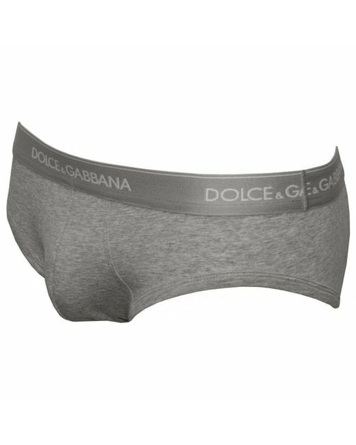 Dolce & Gabbana Gray Logo Underwear for men