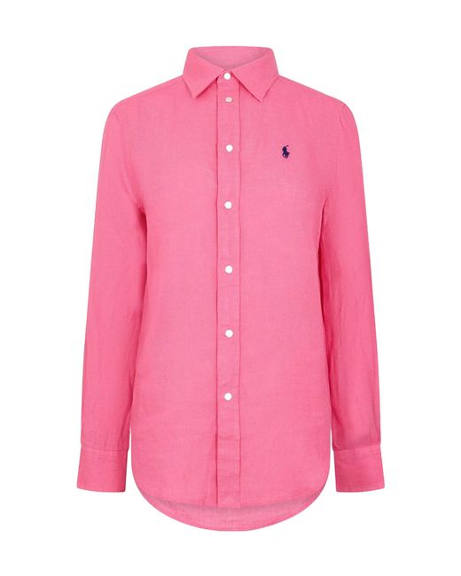 Polo Ralph Lauren Pink Long-Sleeved Shirt