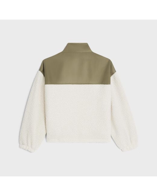 Céline Green Half-Zip Pullover