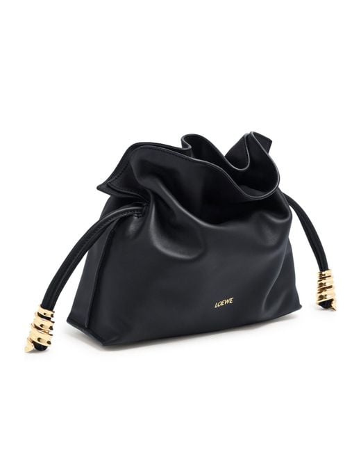 Loewe Black Mini Flamenco Nappa Calfskin Clutch
