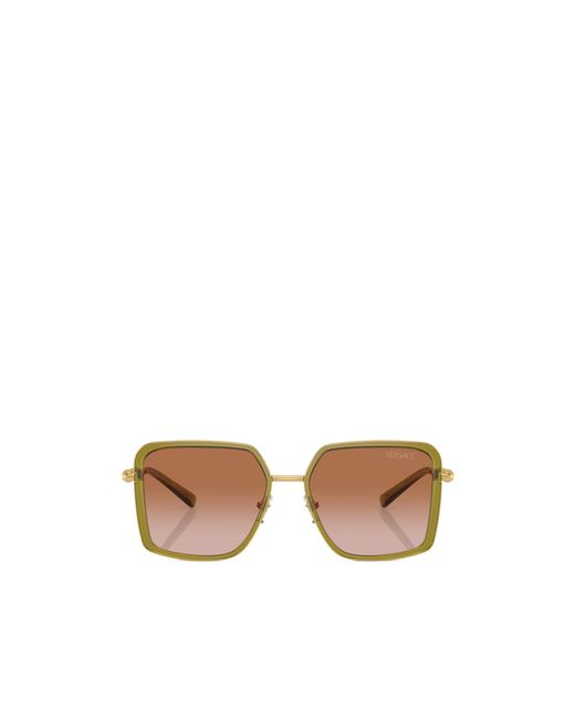 Versace Pink Eyewear Square Frame Sunglasses