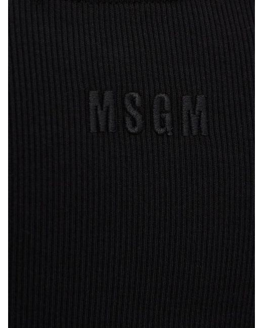 MSGM Black Knitted Vest
