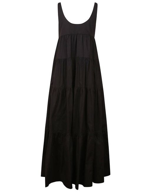 Michael Kors Black Michael Stretch Tiered Dress