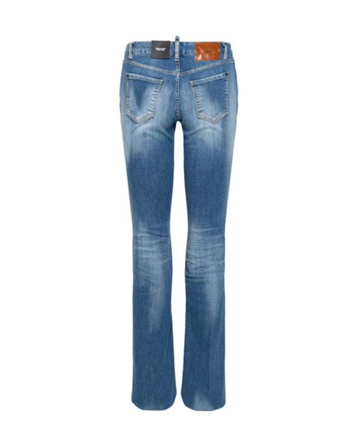 DSquared² Blue Distressed-Effect Jeans