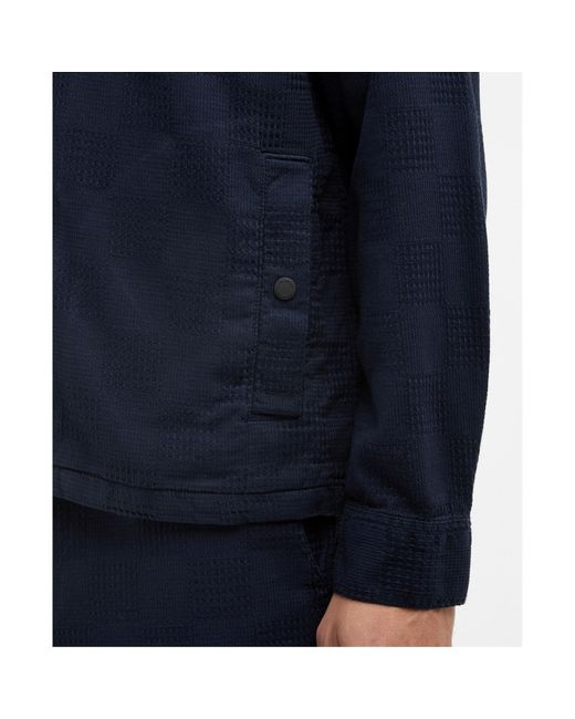 Barbour Blue Zippered Long-Sleeved Casual Jacket for men