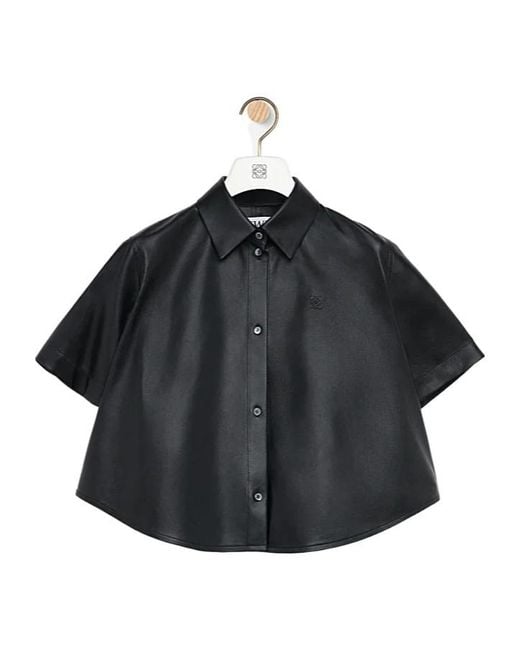 Loewe Black Short Sleeve Trapeze Shirt
