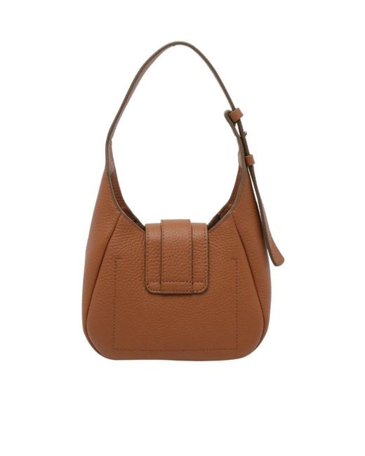 Hogan Brown Trend Mini Hobo Bag