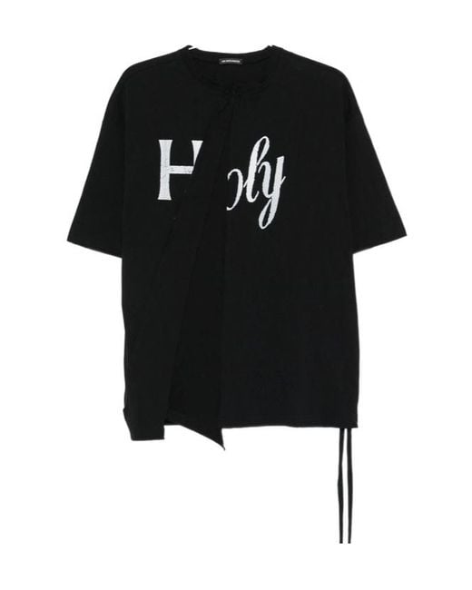 Ann Demeulemeester Black Crew Neck T-Shirt