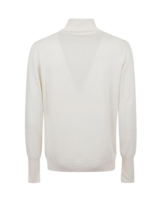 Ballantyne White Turtleneck Knitwear for men