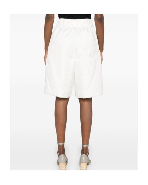 Dries Van Noten White Plato Shorts for men