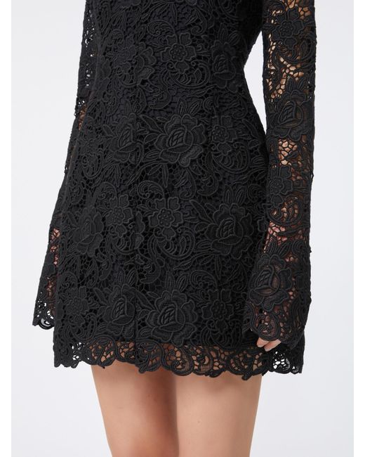Sportmax Black Tefrite Long-Sleeved Dress