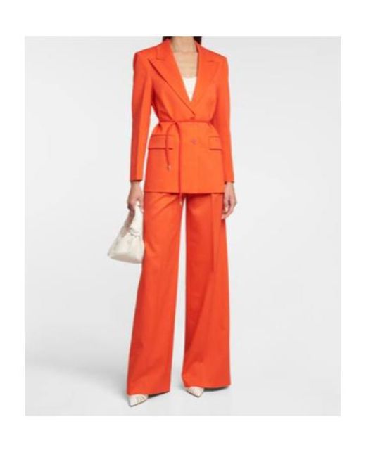 Altuzarra Orange Fenice Wool Blazer