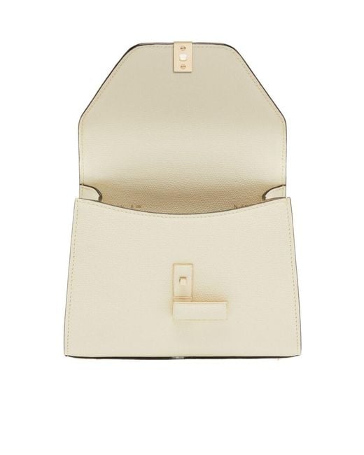 Valextra White Iside Crossbody Micro Bag