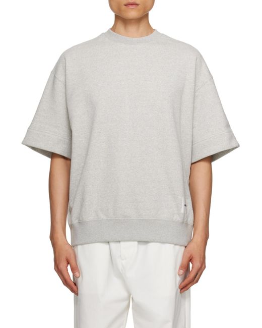 Jil Sander Gray Logo Patch Short-Sleeved T-Shirt for men