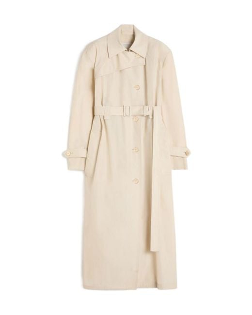 Sportmax Natural Zavorra Belted Trench Coat