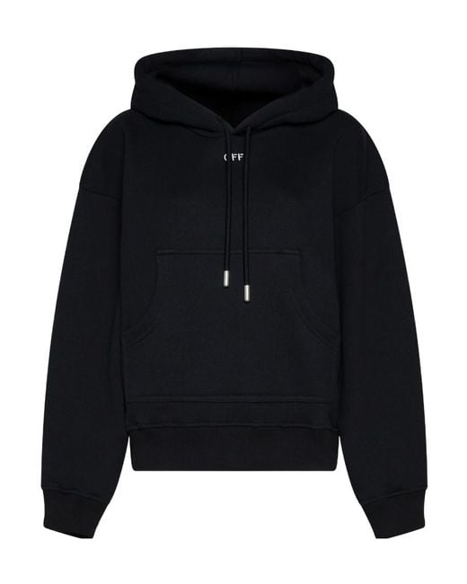Off-White c/o Virgil Abloh Blue Drawstring Long-Sleeved Hoodie