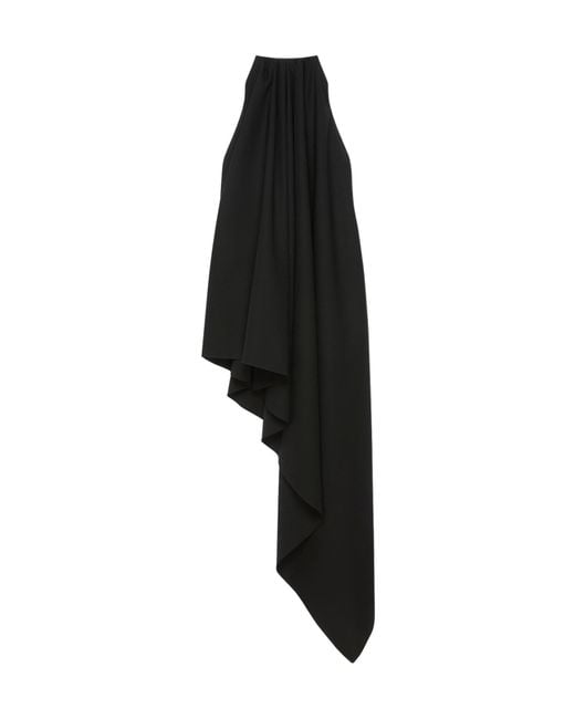 Givenchy Black Asymmetric Halterneck Dress