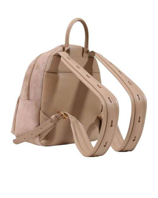 Moschino Natural Top-Handle Backpack