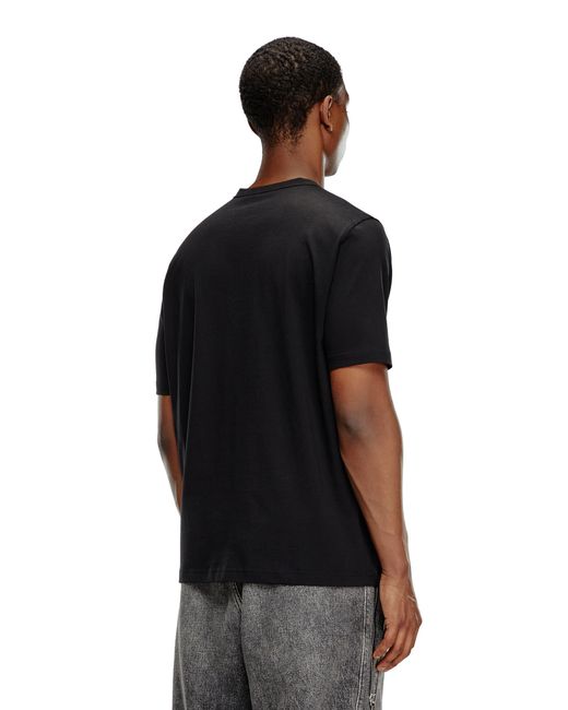 DIESEL Black T-Adjust-Microdiv T-Shirt for men