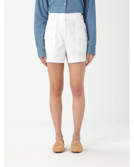 Aspesi White Belt Loop Shorts