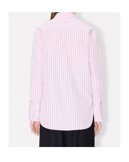 KENZO Purple 'Boke Flower' Pin Shirt