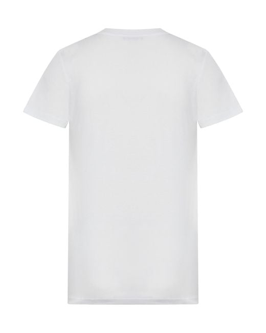 Max Mara White Crewneck Short-Sleeved T-Shirt