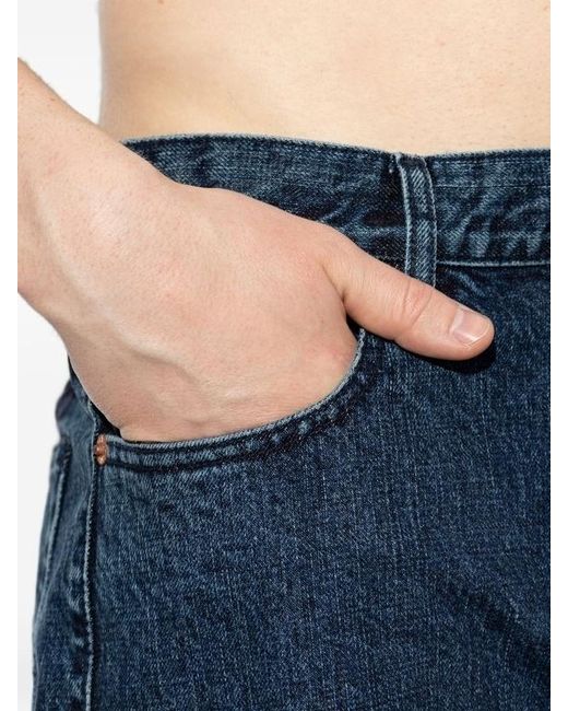 KENZO Blue Signature Japanese Denim Straight Fit Jeans for men