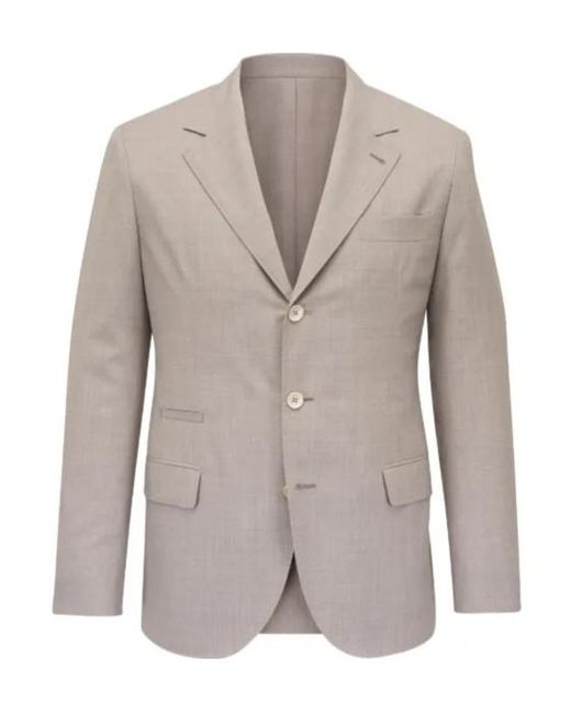 Brunello Cucinelli Gray Button Jacket for men