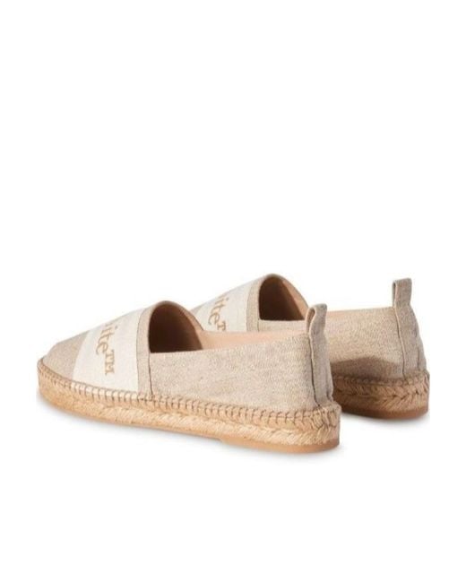 Off-White c/o Virgil Abloh Natural Bookish Canvas Espadrilles