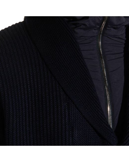 Herno Black Button Long Sleeve Sweater for men
