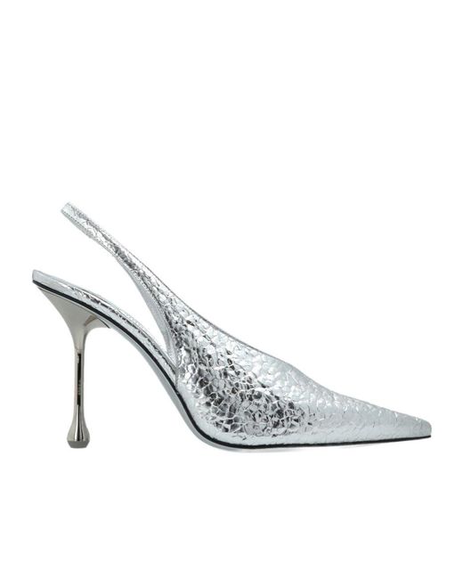 Jimmy Choo White Flat Shoes