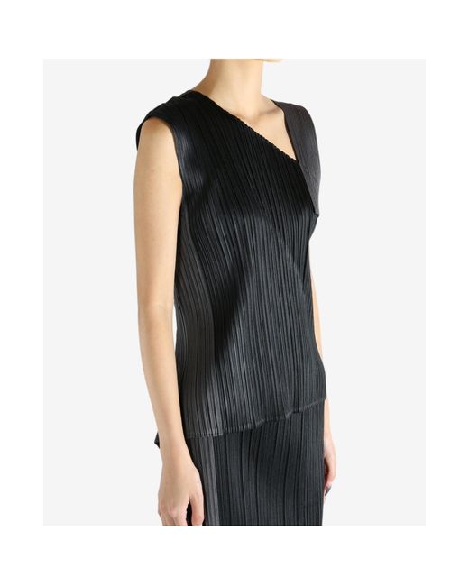 Pleats Please Issey Miyake Black Pleats Please Issey Miyake Pointe Top