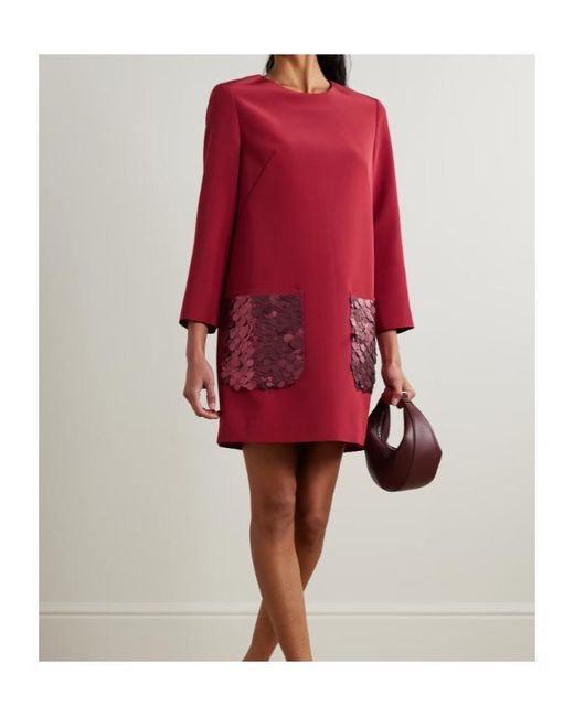 Joseph Red Round Neck Dress