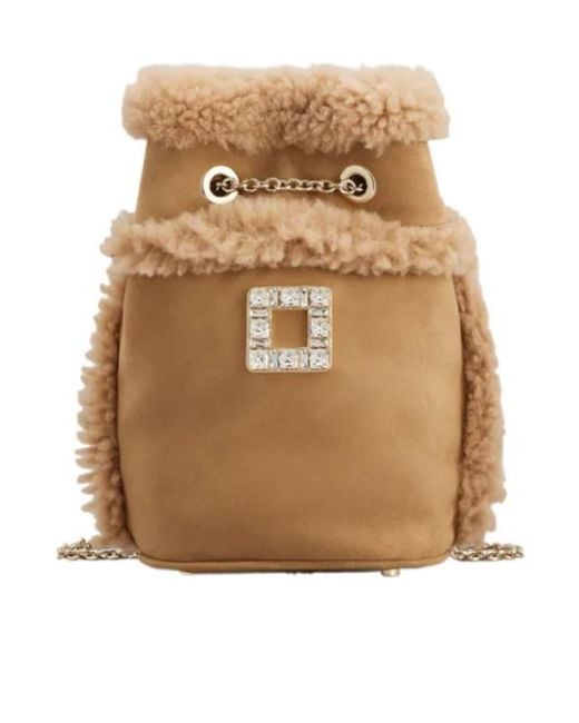 Roger Vivier Natural Très Vivier Backpack