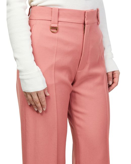 Chloé Pink Flared Pants