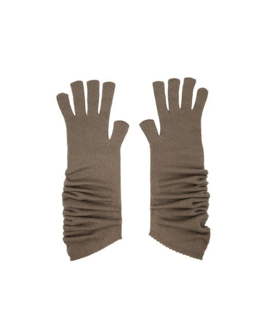 Homme Plissé Issey Miyake White Long Sleeve Gloves for men
