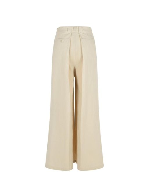 Maison Margiela Natural Pleated Trousers