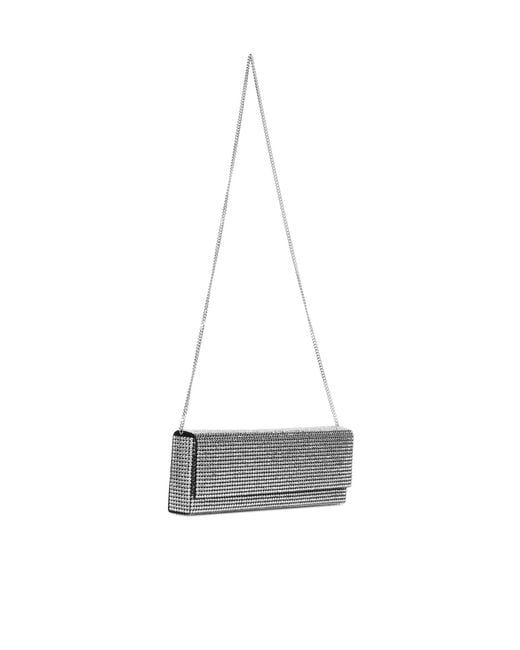 AMINA MUADDI Gray Chain Shoulder Bag