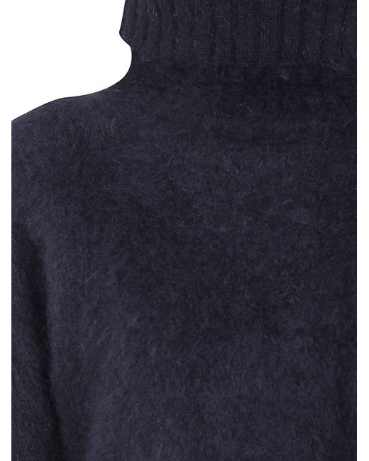 Uma Wang Blue Turtleneck Sweater