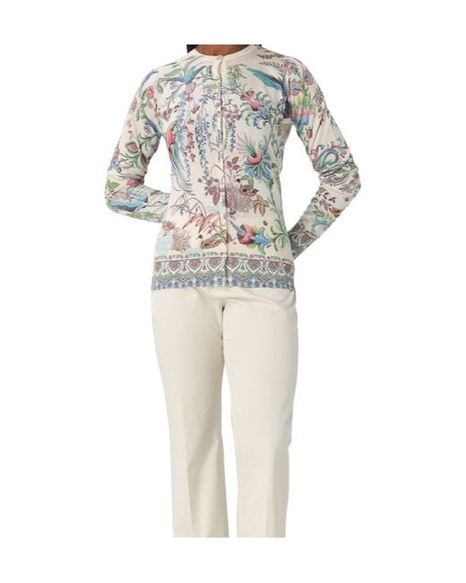 Etro Multicolor Floral-Patterned Cardigan