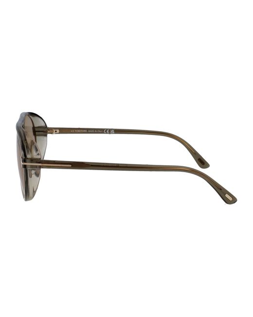 Tom Ford Multicolor Eyewear Aviator-Frame Sunglasses for men