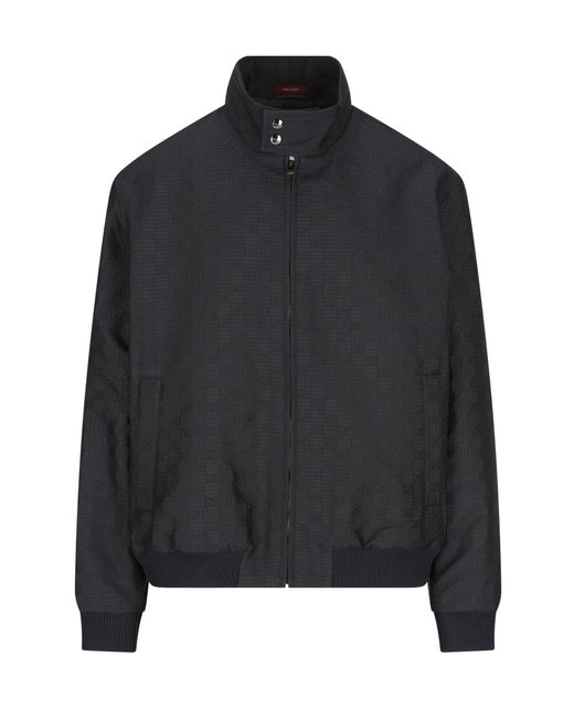 Gucci Blue Gg Ripstop Zip Jacket for men