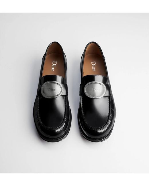 Dior Black Médaillon Loafer for men
