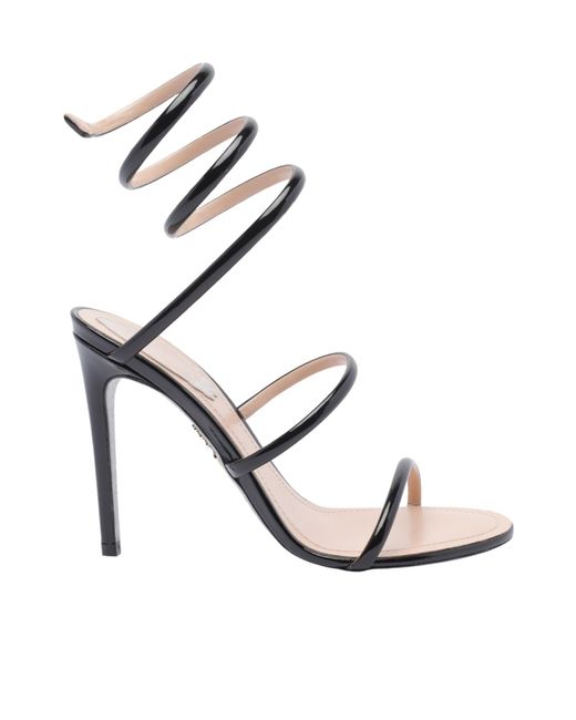 Rene Caovilla Metallic René Caovilla Cleo Spiral Strap Sandals