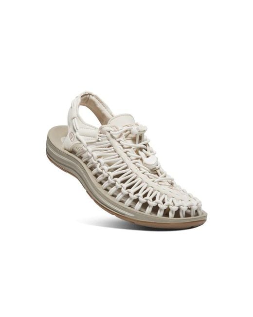 Keen White Uneek Woven Sneakers