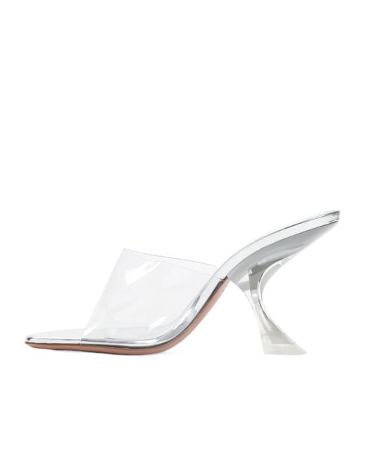AMINA MUADDI White Taylor Glass Slipper 90 Pvc