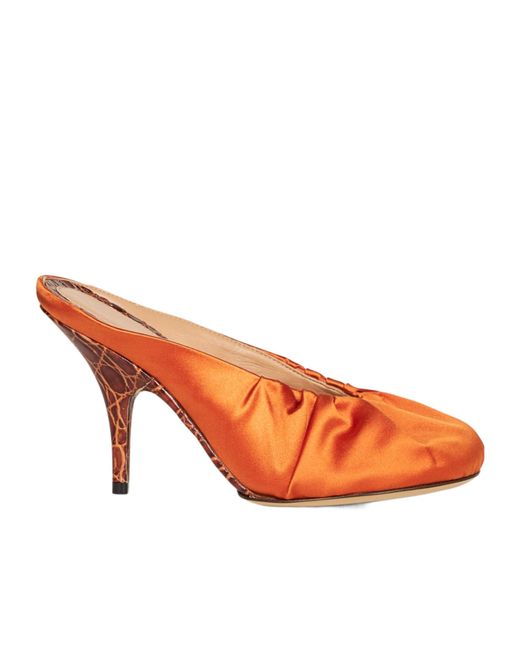 Dries Van Noten Pink Heeled Satin Sandals