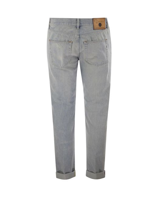Dondup Gray Icon Selvedge Jeans for men