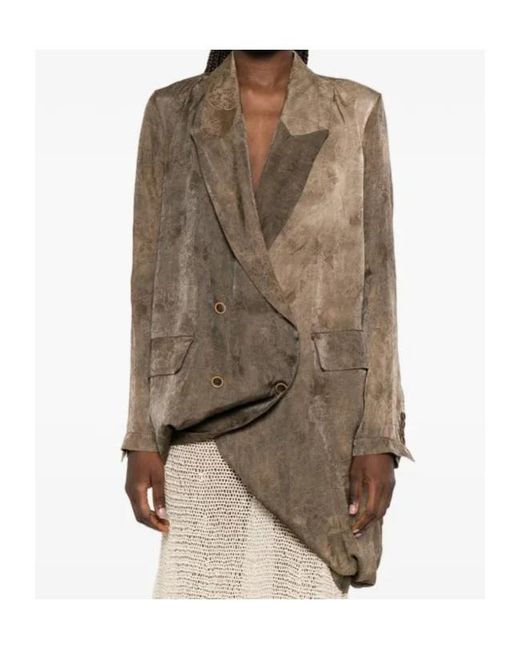Uma Wang Brown Kasha Jacket